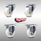Service Caster 3 Inch SS Nylon Wheel Swivel Top Plate Caster Set with 2 Rigid SCC-SS20S314-NYS-2-R-2 - alternate 4